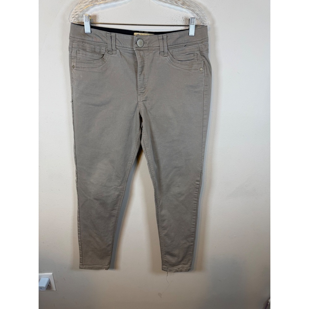 Democracy Womens Skinny Pants Ab Solution Technology Taupe 12